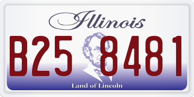 IL license plate B258481