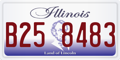 IL license plate B258483