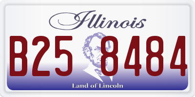 IL license plate B258484