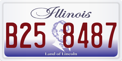IL license plate B258487