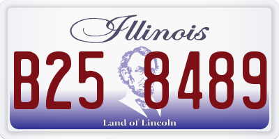 IL license plate B258489