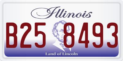 IL license plate B258493