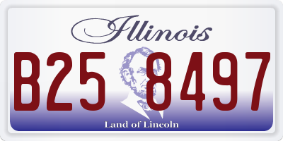 IL license plate B258497