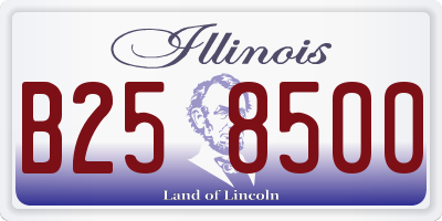 IL license plate B258500