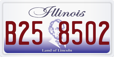 IL license plate B258502