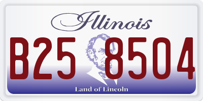 IL license plate B258504
