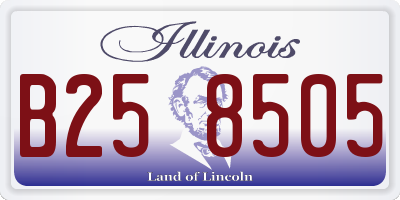 IL license plate B258505