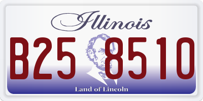IL license plate B258510