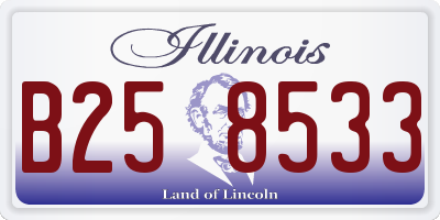 IL license plate B258533