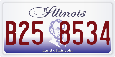 IL license plate B258534