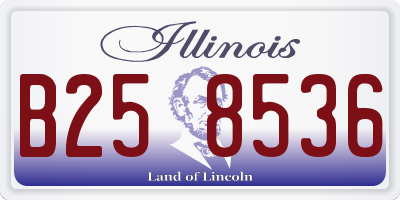 IL license plate B258536