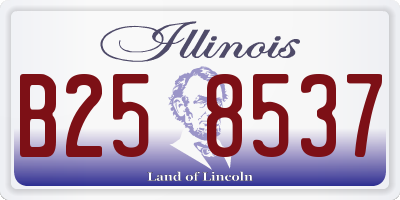 IL license plate B258537