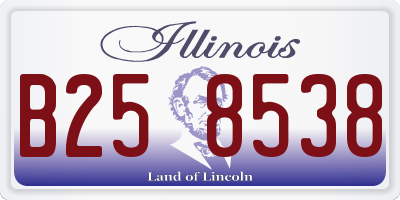 IL license plate B258538