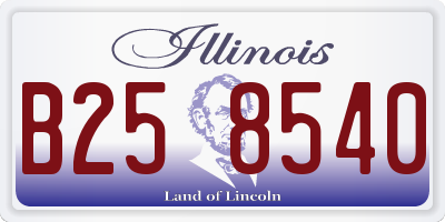 IL license plate B258540