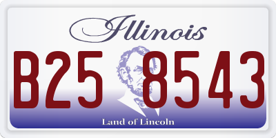 IL license plate B258543