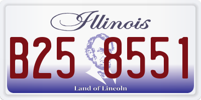 IL license plate B258551