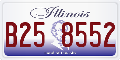 IL license plate B258552