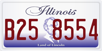 IL license plate B258554