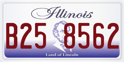 IL license plate B258562