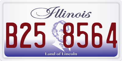 IL license plate B258564