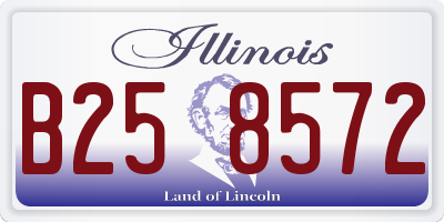 IL license plate B258572