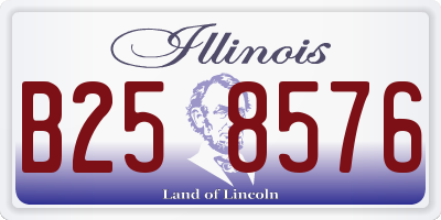IL license plate B258576