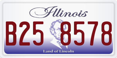 IL license plate B258578