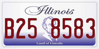 IL license plate B258583