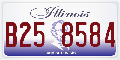 IL license plate B258584