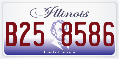 IL license plate B258586