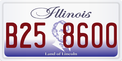 IL license plate B258600