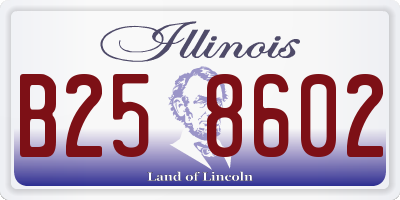 IL license plate B258602
