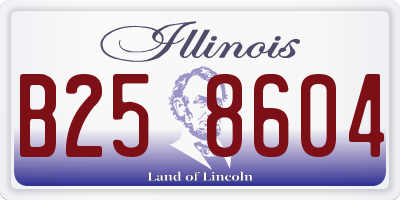 IL license plate B258604