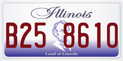 IL license plate B258610