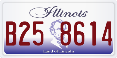 IL license plate B258614
