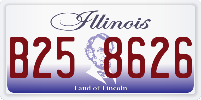 IL license plate B258626