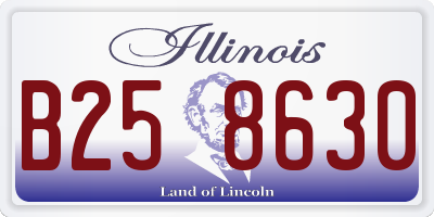 IL license plate B258630