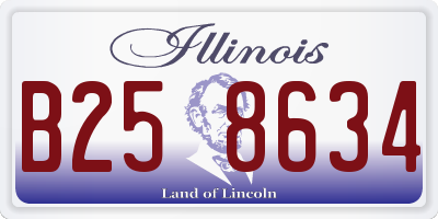 IL license plate B258634