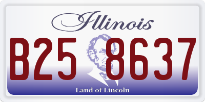 IL license plate B258637