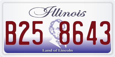 IL license plate B258643