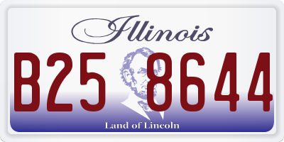 IL license plate B258644