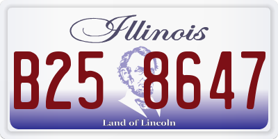 IL license plate B258647