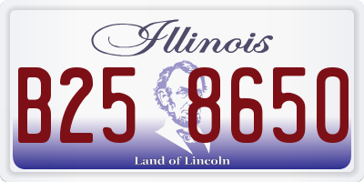 IL license plate B258650
