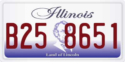 IL license plate B258651
