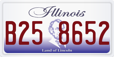 IL license plate B258652