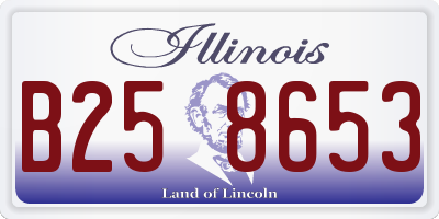 IL license plate B258653