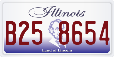 IL license plate B258654