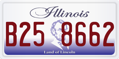 IL license plate B258662