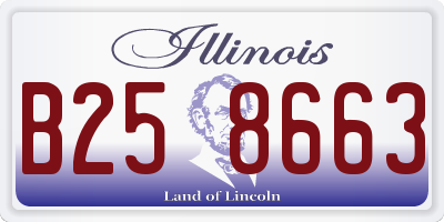 IL license plate B258663
