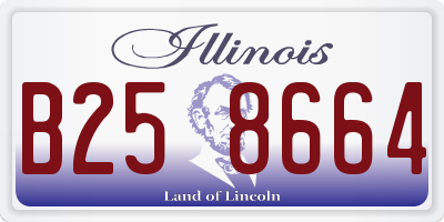 IL license plate B258664